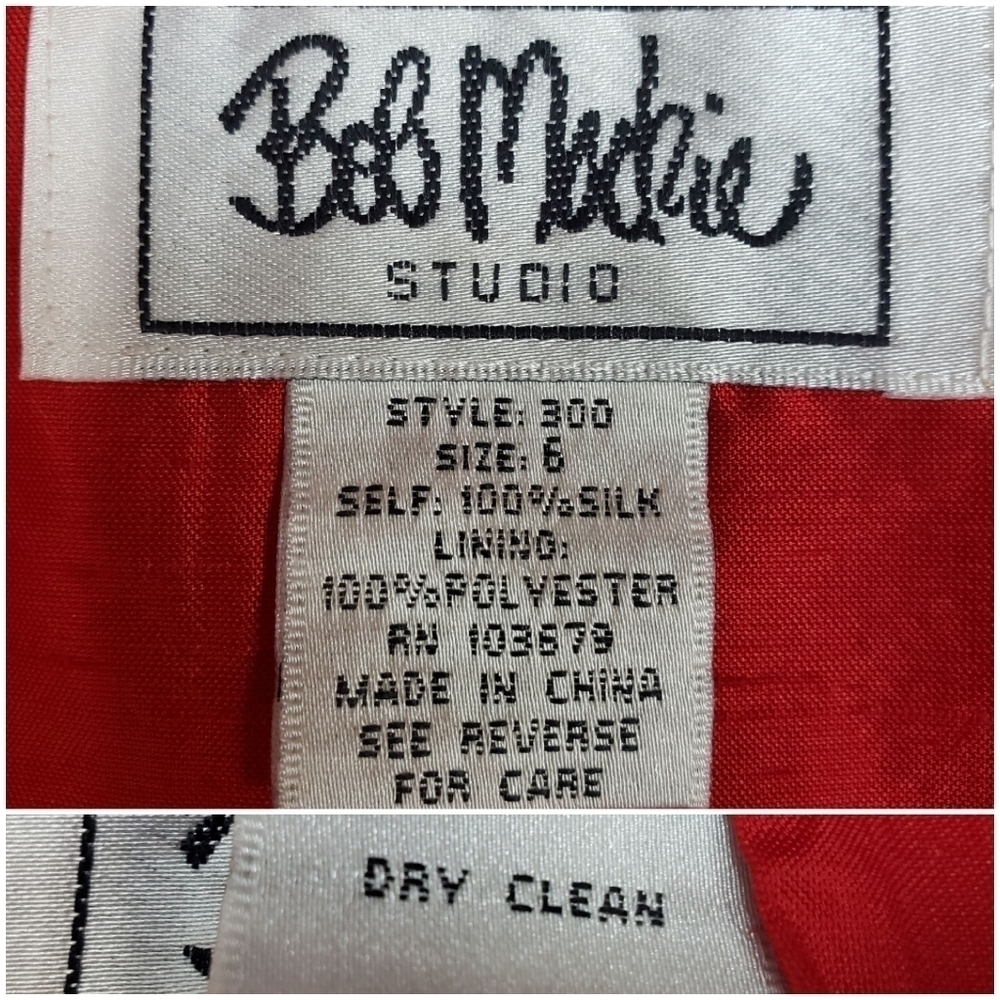 Bob Mackie Studio Silk Jacket Size 6 - Picture 11 of 11